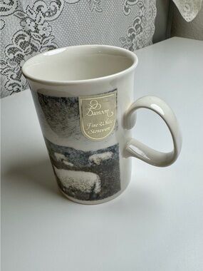 Dunoon Cheviot Fine White Stoneware with Sheep Design